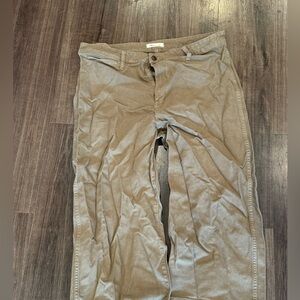 Madewell Tan Pants - wide legged pants